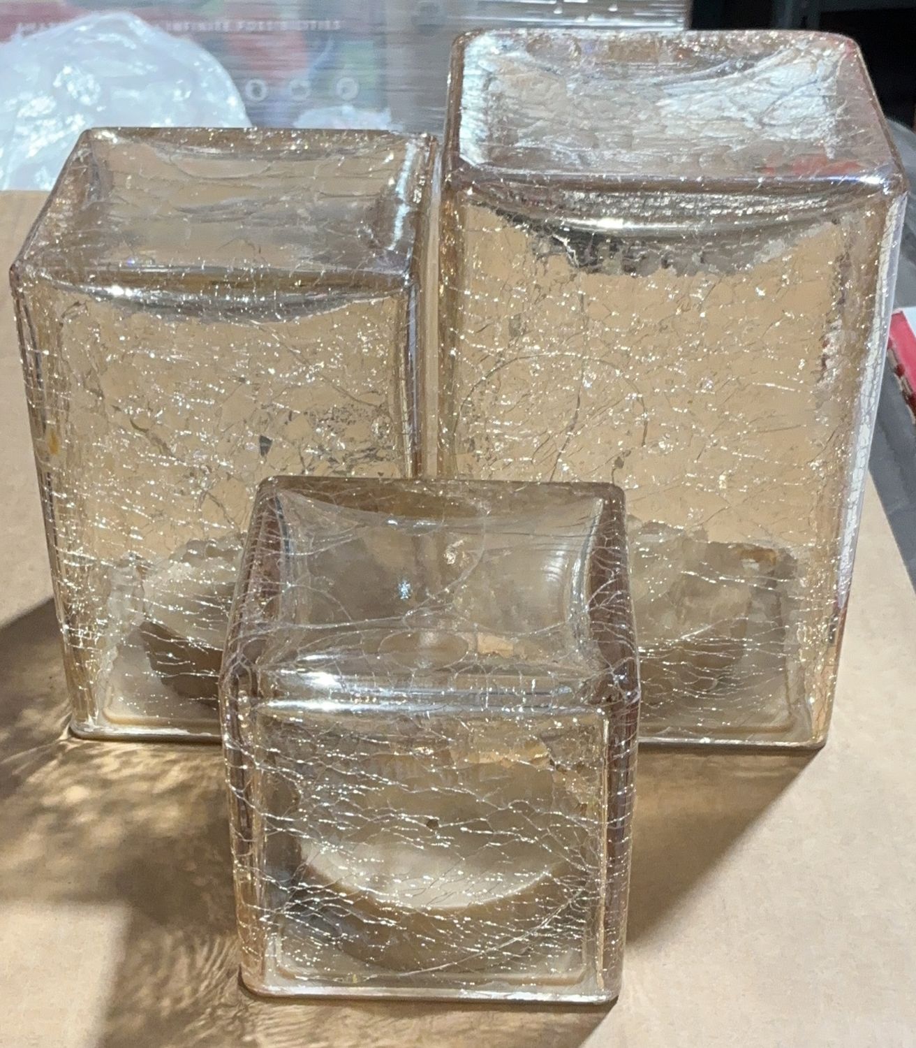 EVERGREEN LED 3PK CUBES  Costco Item 1796178-Open Box