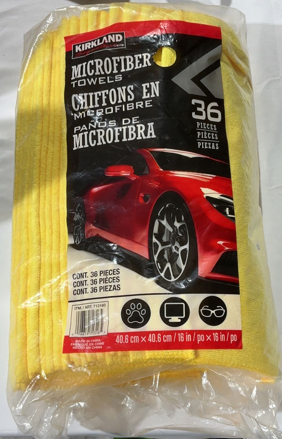 KS MICROFIBER TOWEL 36 PK  Costco Item 713160-OPEN BOX