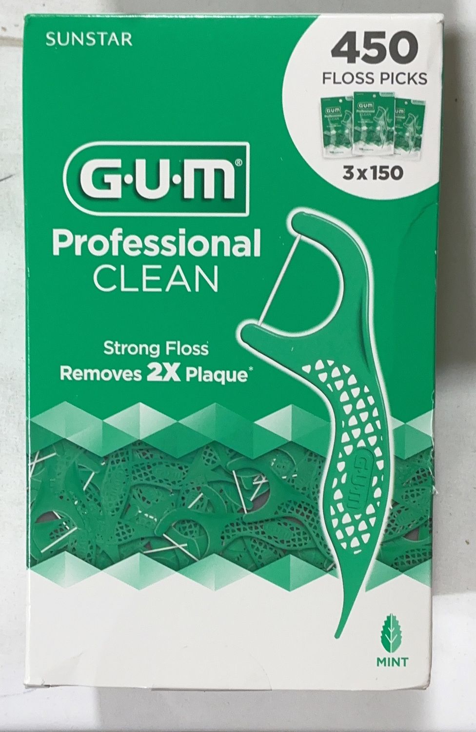 GUM FLOSS PICKS 450 CT  Costco Item 1968803-OPEN BOX