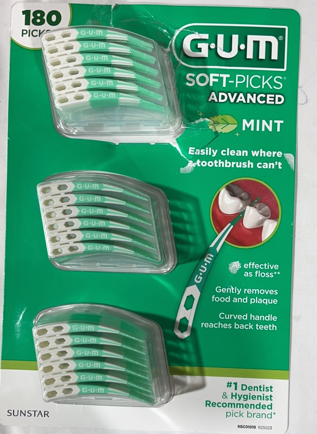 GUM SOFT-PICKS 180CT  Costco Item 1458438-OPEN BOX