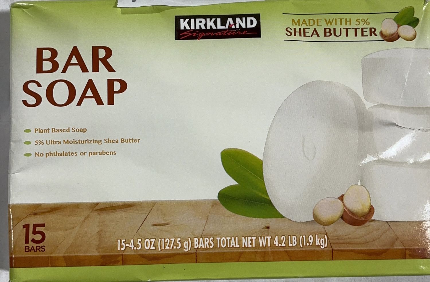 KS BAR SOAP W/SHEA 15CT  Costco Item 1397147 open box