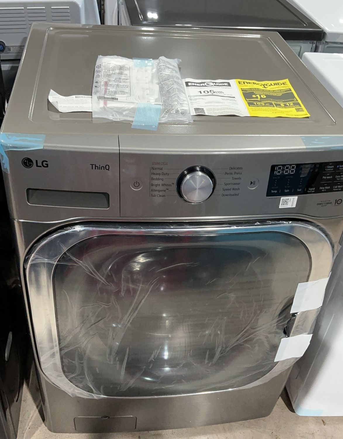 LG LG @ WM8980HVA 5.2CF GRPH – WASHING MACHINE THINQ LG