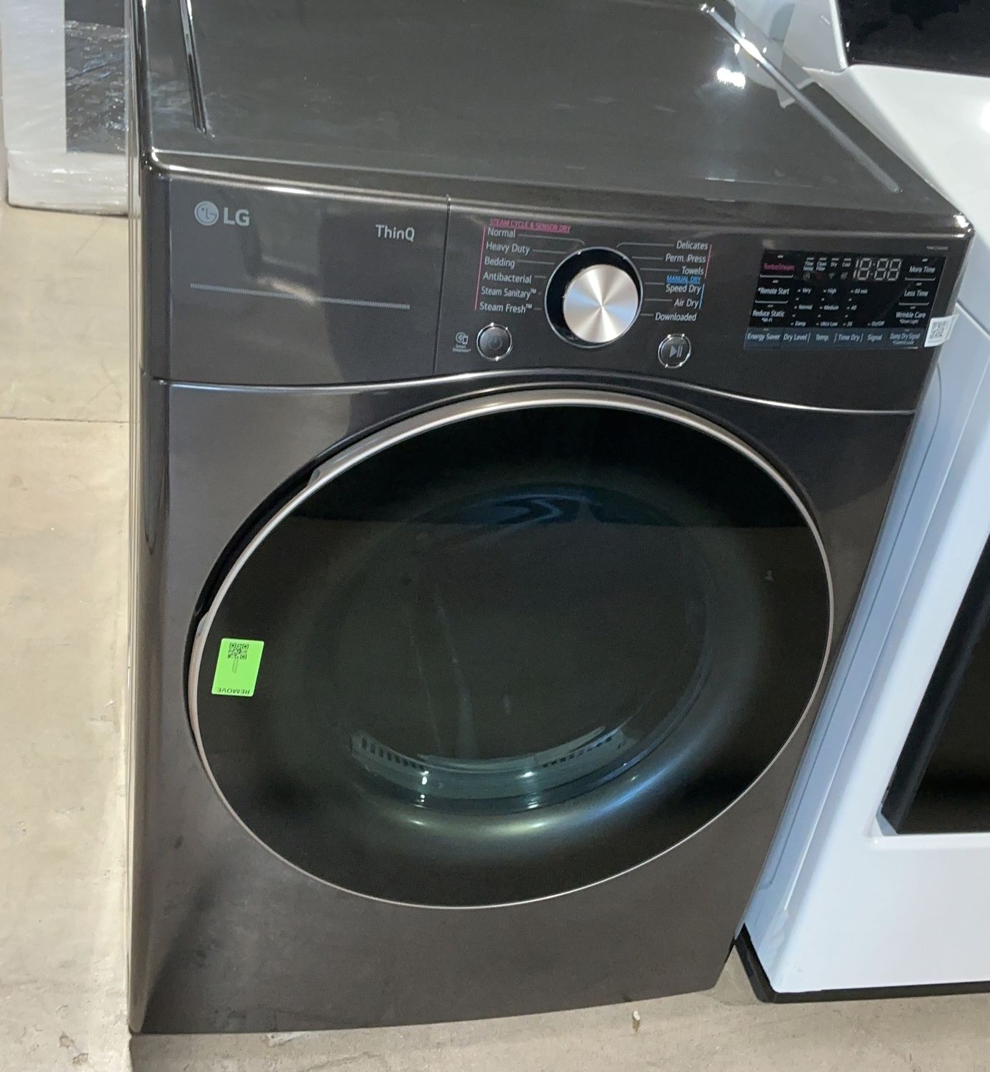G 7.4 cu. ft. Ultra Large Capacity Smart Wi-Fi Enabled Front Load ELECTRIC Dryer with TurboSteam and Built-In Intelligence