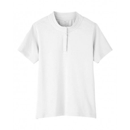 UltraClub UC105W Women's Lakeshore Stretch Cotton Performance Polo-BLACK