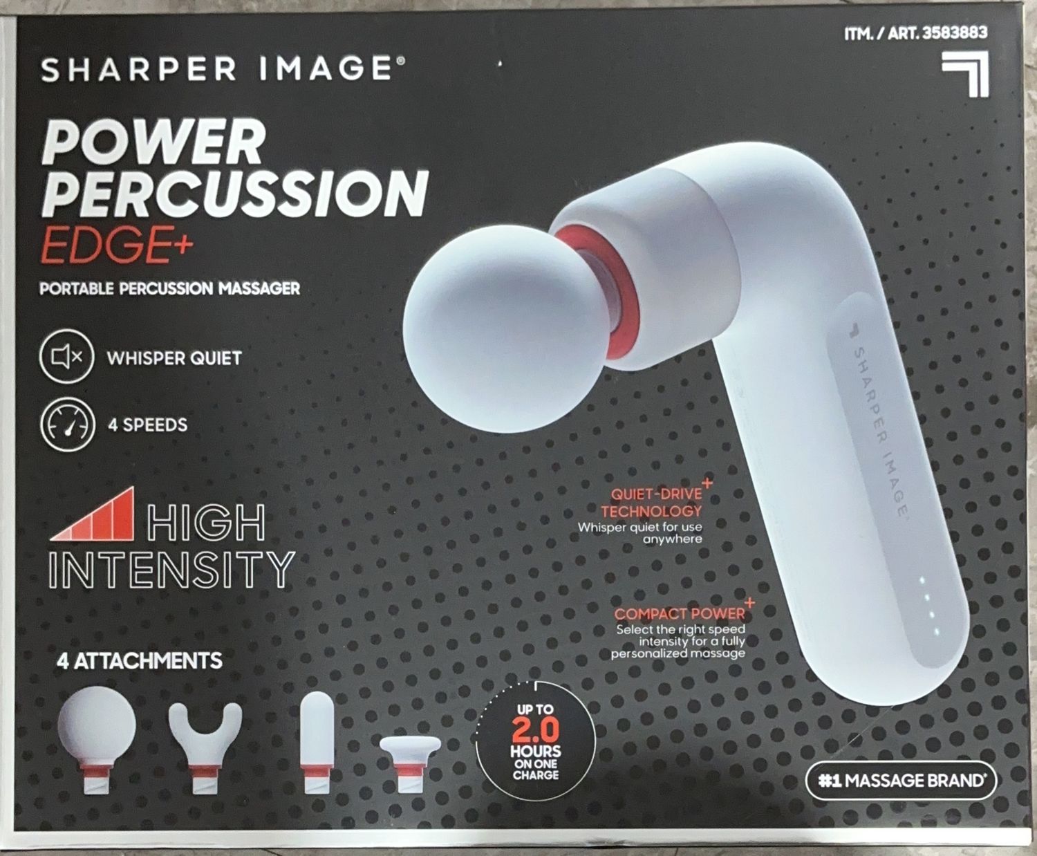 SHARPER IMAGE COMPACT – Massage/Relaxation Personal Care Product – Item 3583883-LIKE NEW