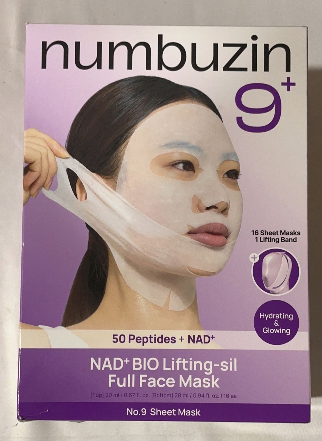 NUMBUZIN NO 9. SHEET MASK – Facial Care Personal Care Product – Item 1980423-OPEN BOX