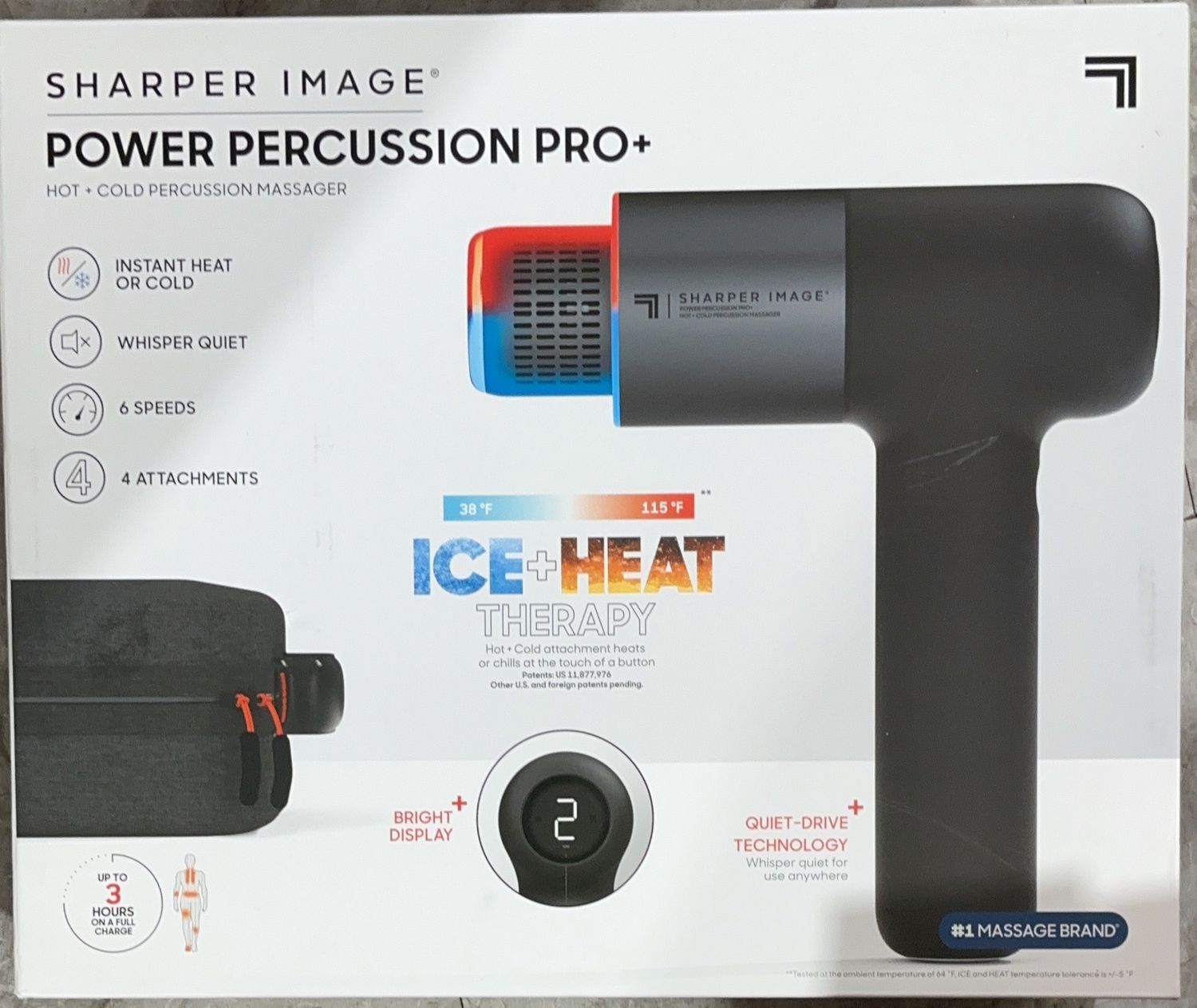 SHARPER IMAGE HOT/COLD – Massage/Relaxation Personal Care Product – Item 1940218-OPEN BOX