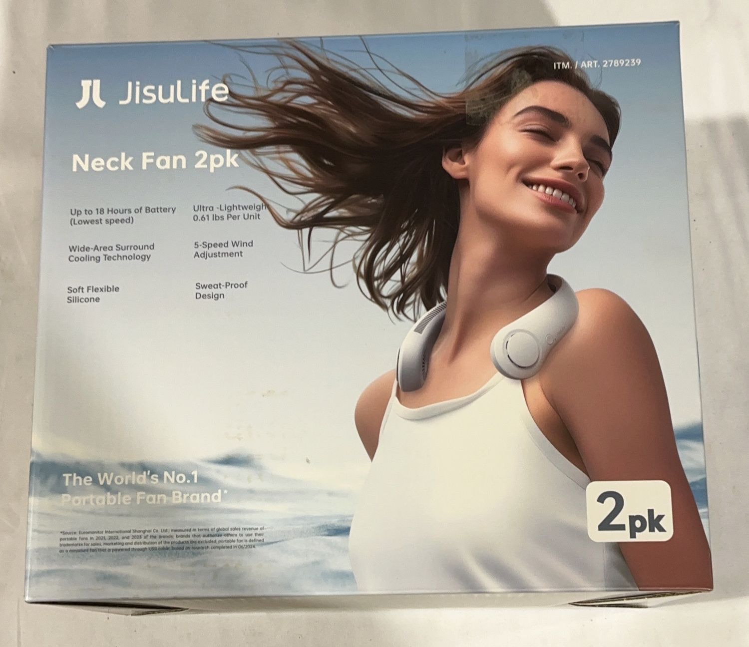 JISULIFE NECK FAN 2PK – Fans Personal Care Product – Item 2789239-LIKE NEW