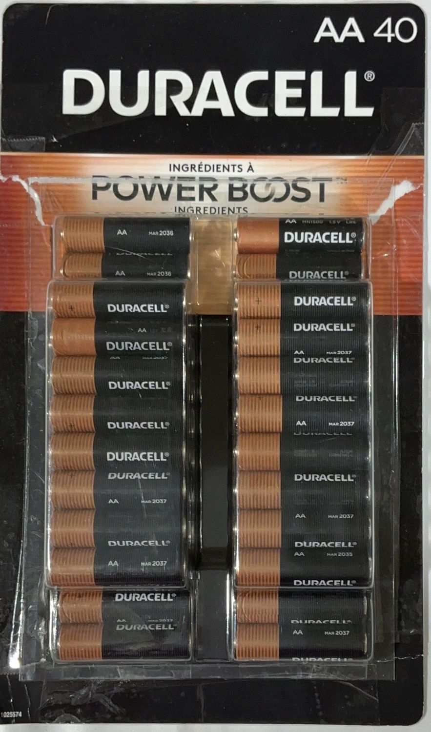 DURACELL AA POWER BOOST – Batteries Personal Care Product – Item 1625149-OPEN BOX