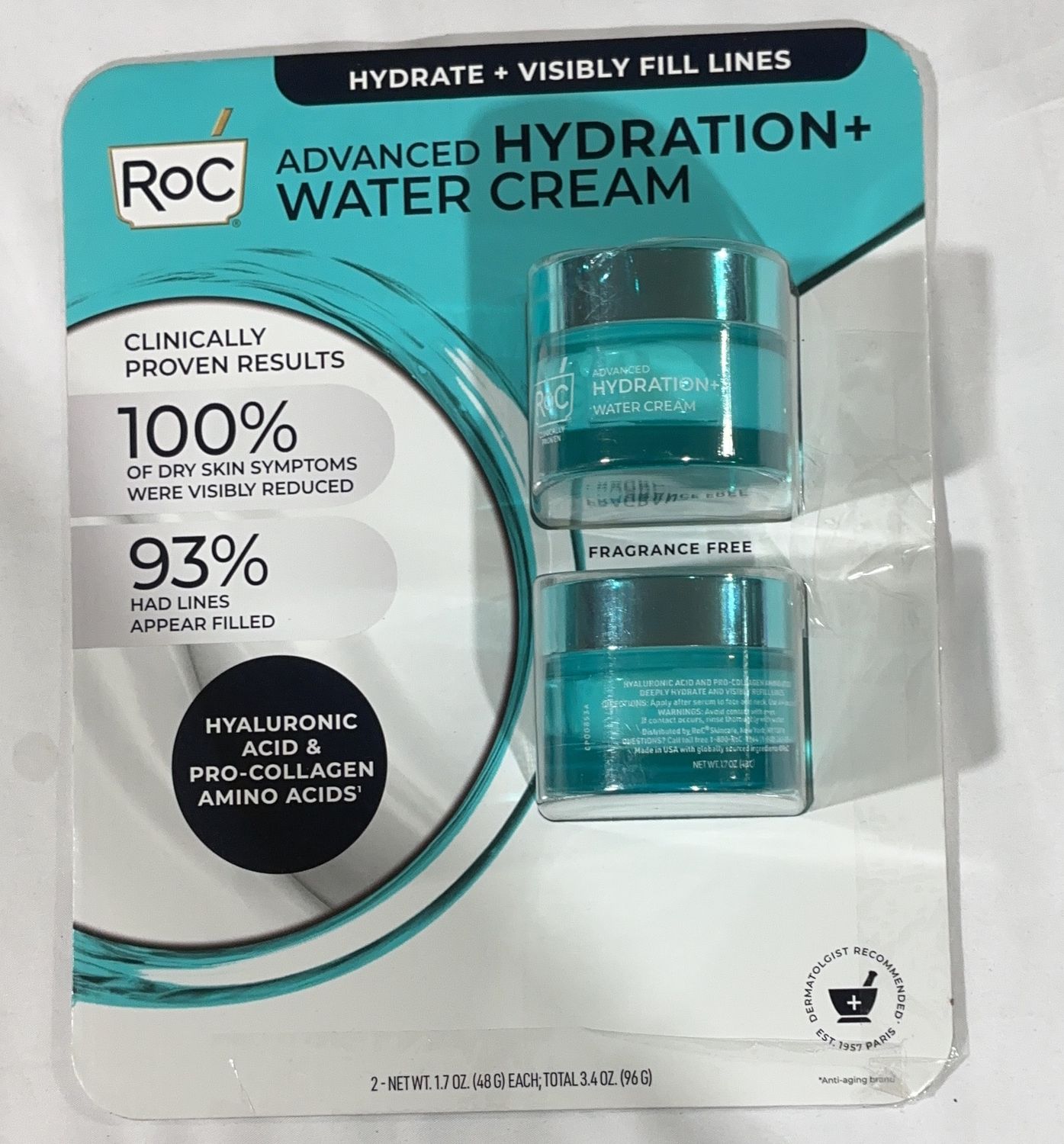 ROC HYDRATE WATER CREAM – Facial Care Personal Care Product – Item 1875033-OPEN BOX
