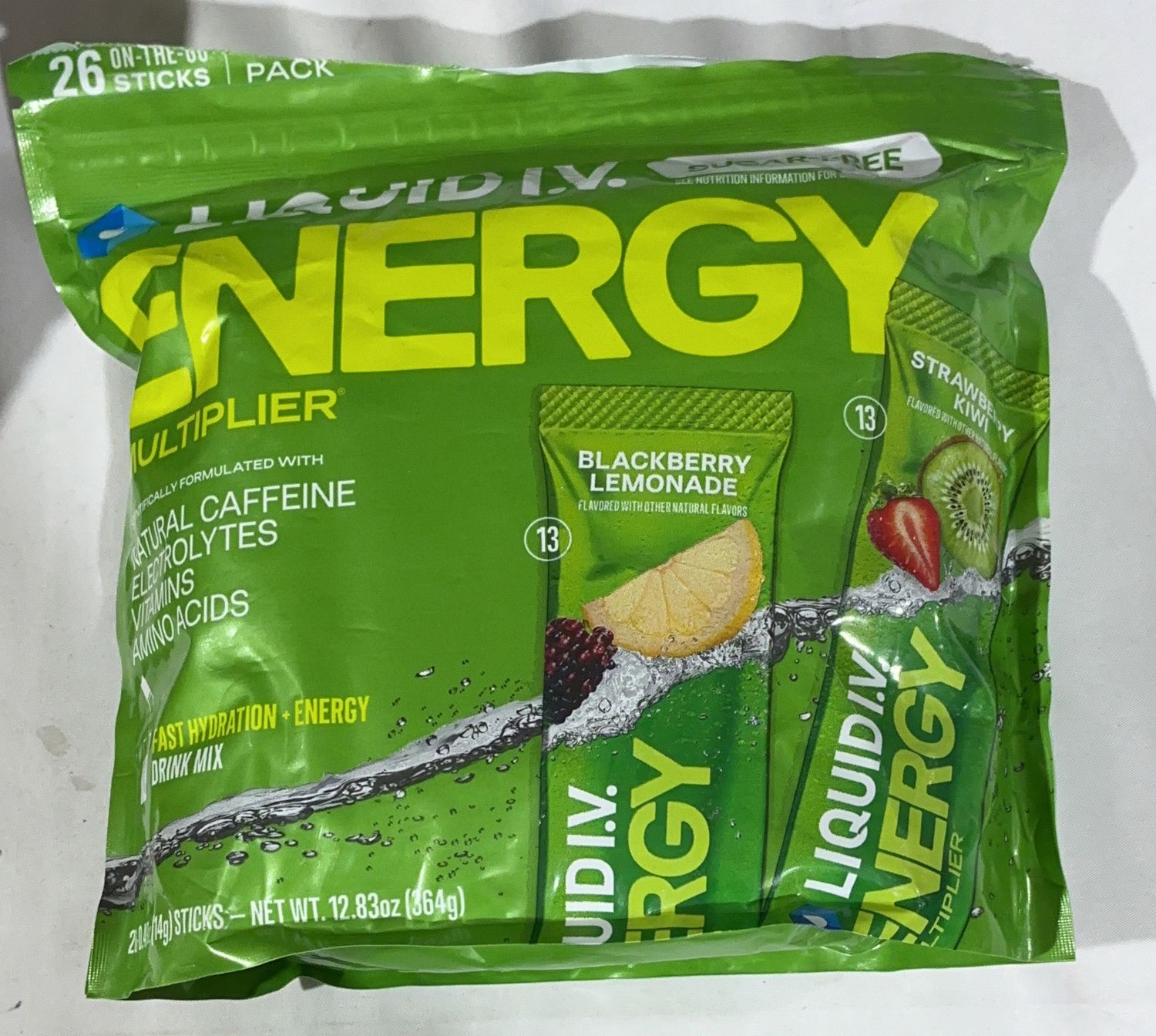 LIQUID IV SUGAR FREE NRG – Nutrition Supplements Personal Care Product – Item 1967470-OPEN BOX