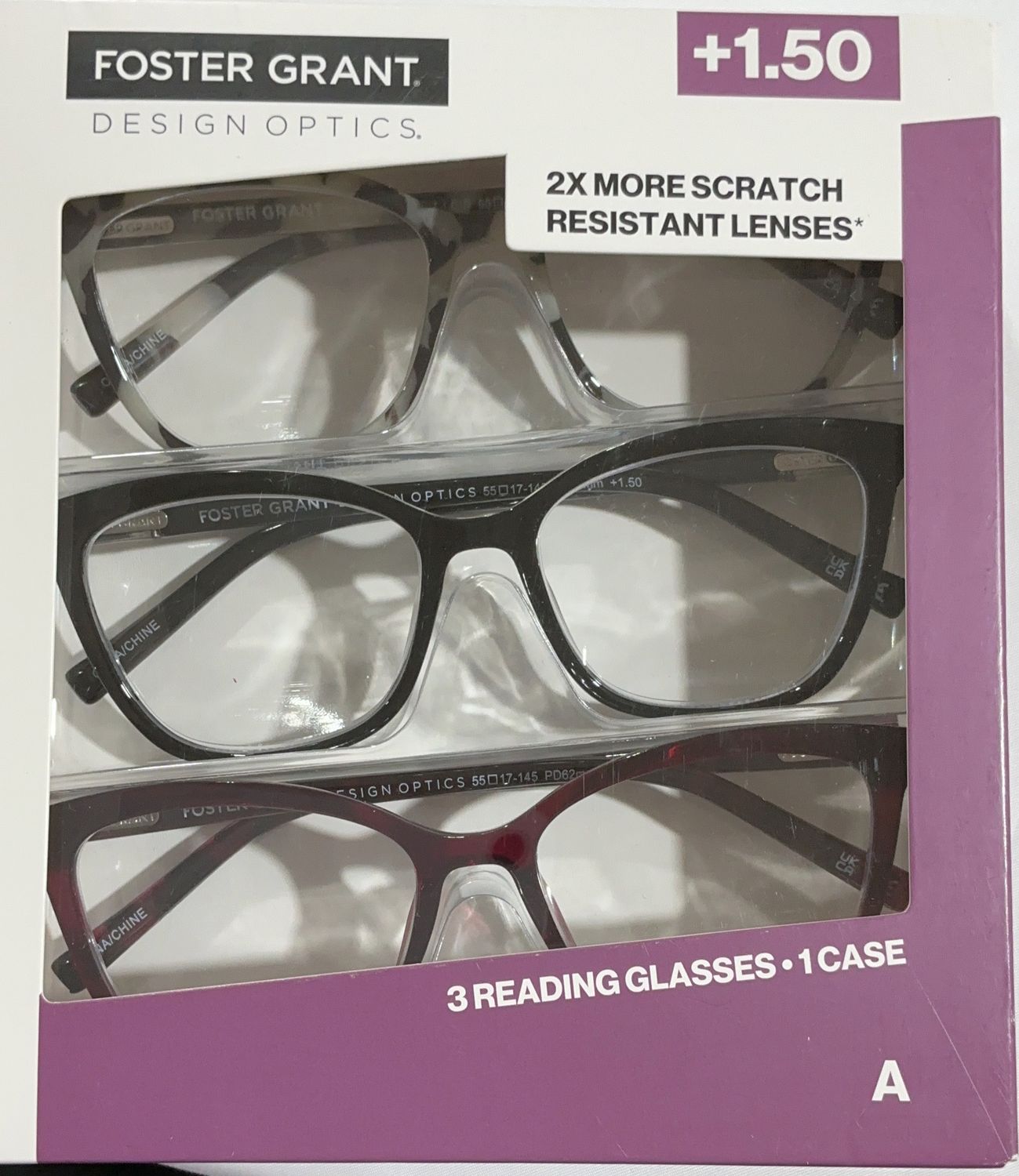 811 FASHION CATEYE 3PK – Media Personal Care Product – Item 1908258 OPEN BOX