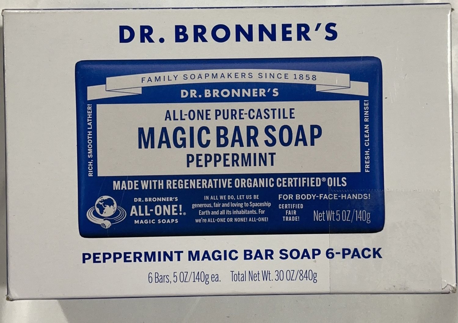 DR BRONNER SOAP PEPPERMIN – Hygiene Products Personal Care Product – Item 1844620 OPEN BOX
