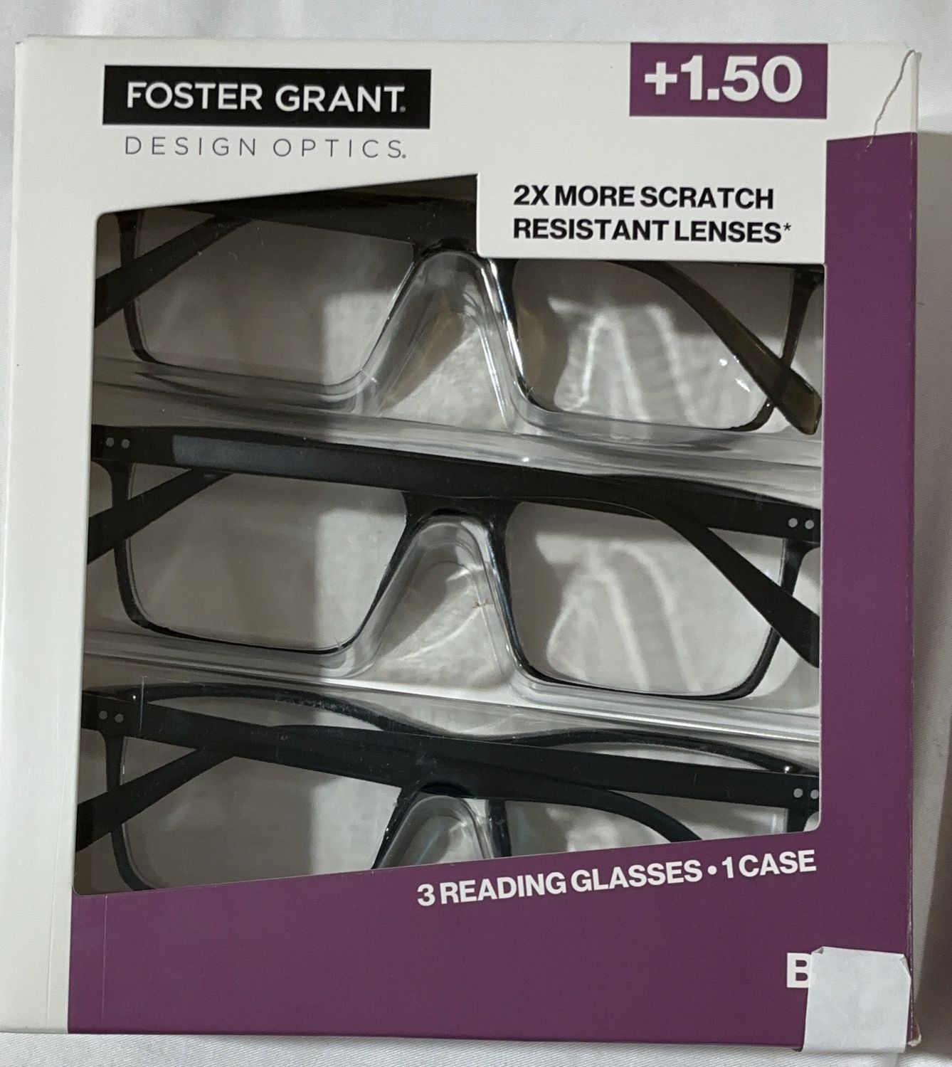 815 CLASSIC SQUARE 3PK – Media Personal Care Product – Item 1908271-OPEN BOX