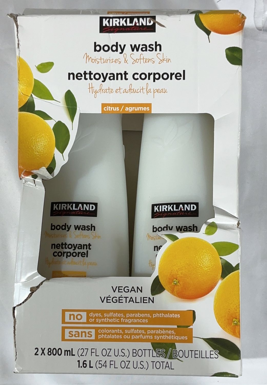 KS BODY WASH 2X800ML – Body Wash Personal Care Product – Item 1366250-OPEN BOX