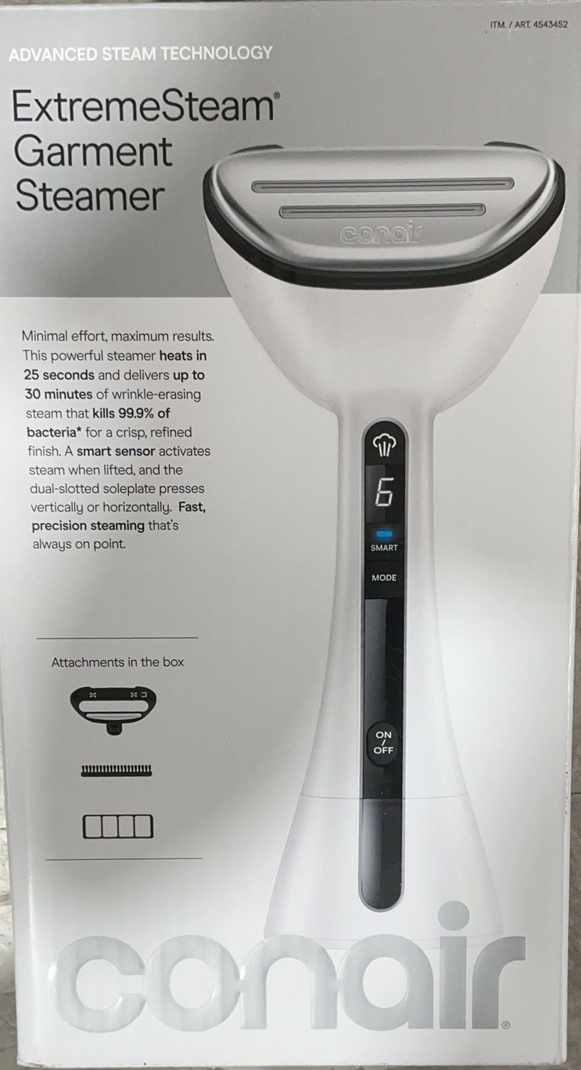 CONAIR GARMENT STEAMER – Garment Care Personal Care Product – Item 4543452