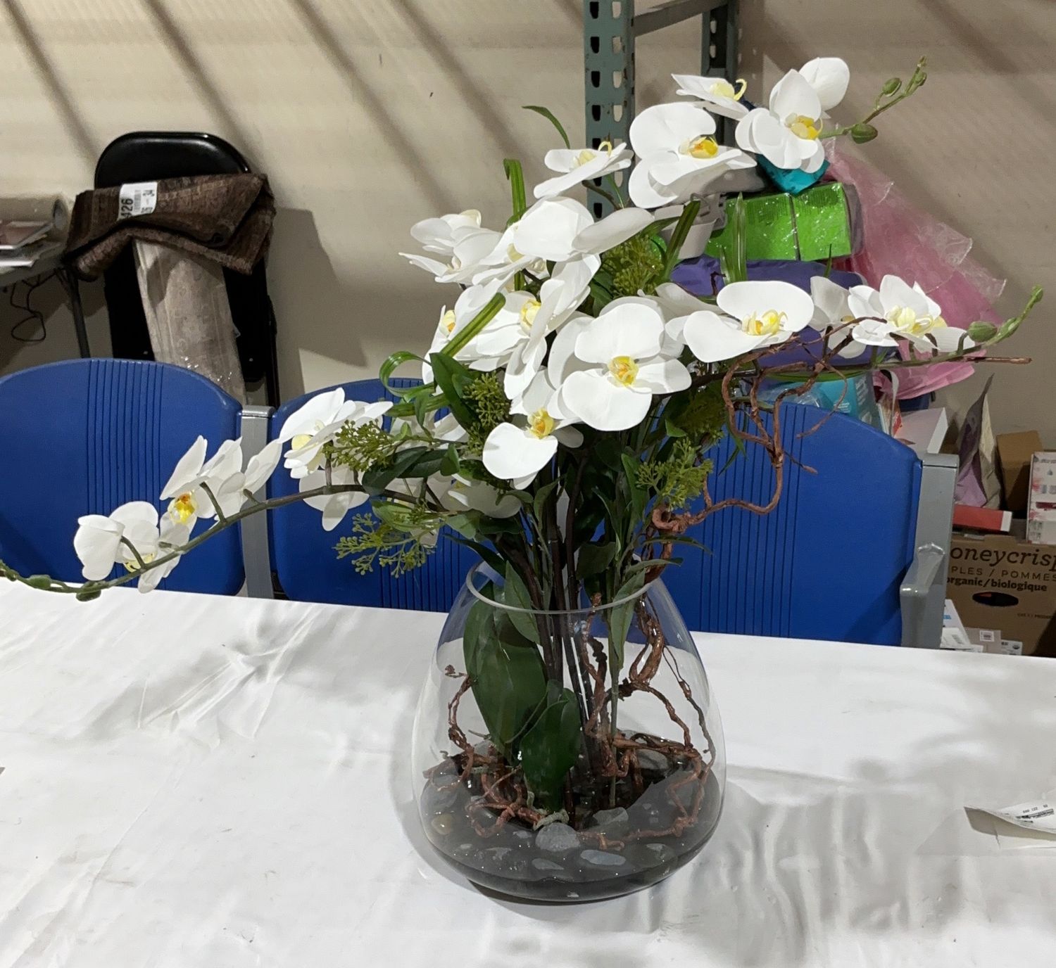 FAUX PHALAENOPSIS WHITE – Home Decor Personal Care Product – Item 1979406-OPEN BOX