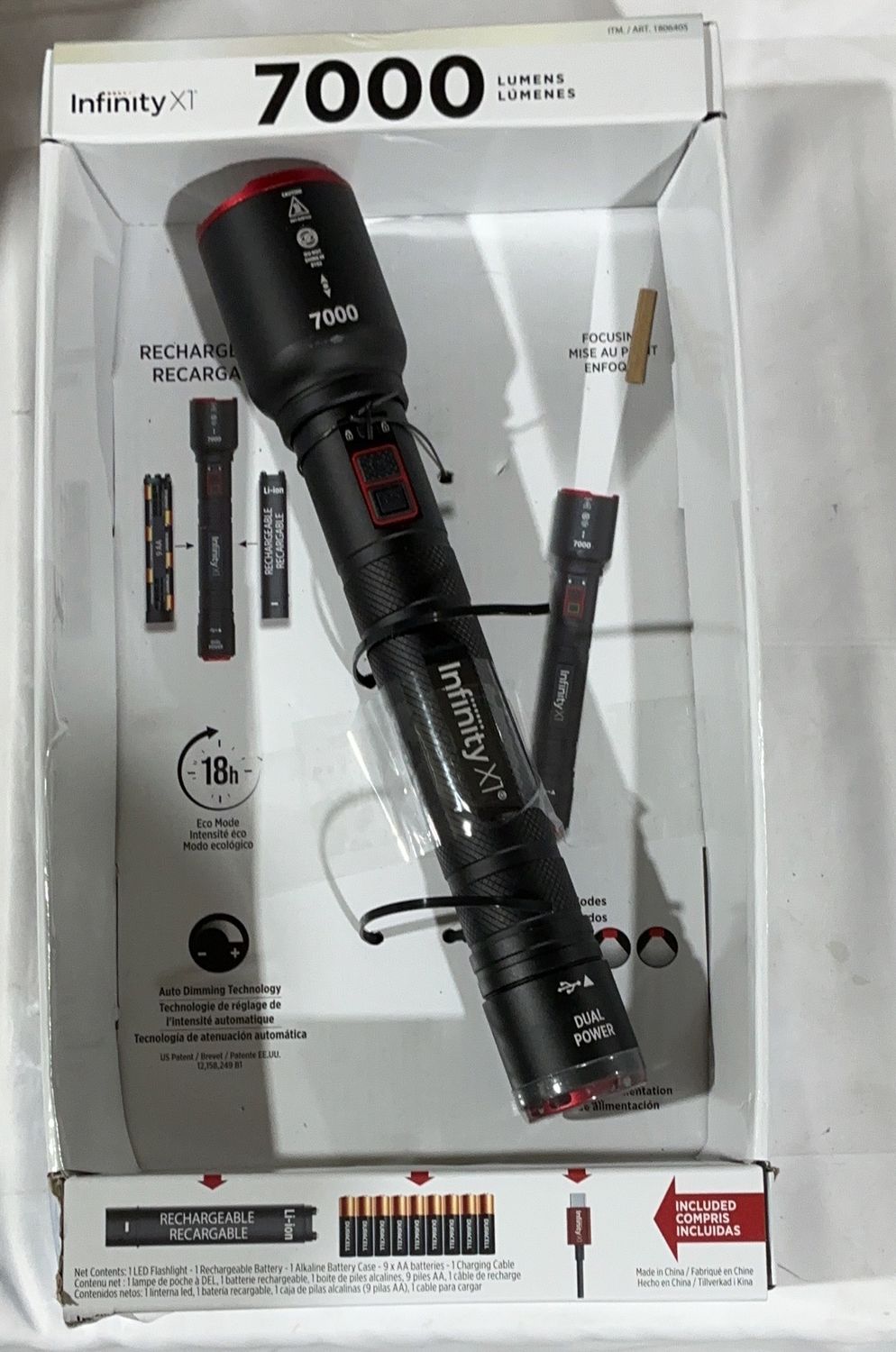 INFINITY X1 7000L – Lighting/Electrical Personal Care Product – Item 1806405-OPEN BOX