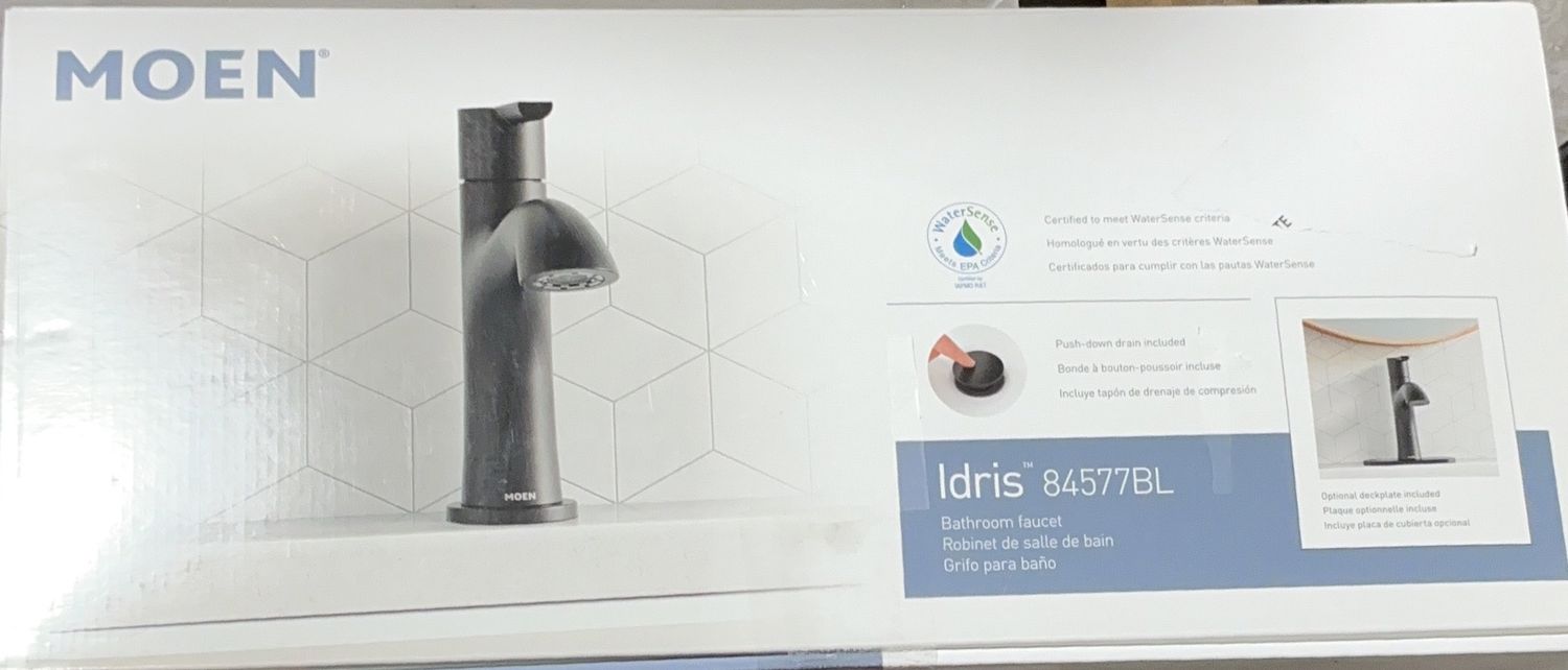 MOEN IDRIS BATH SINGLE – Bathroom/Kitchen Hardware Personal Care Product – Item 1671619-OPEN BOX