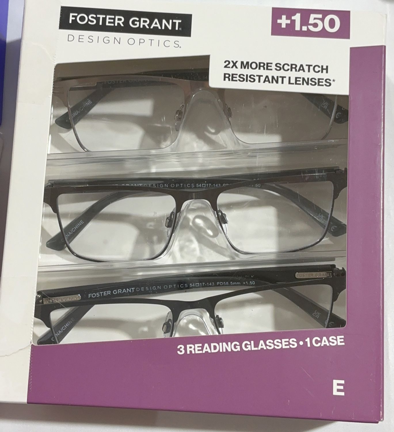 668 METAL SQUARE 3PK – Media Personal Care Product – Item 1908251-OPEN BOX