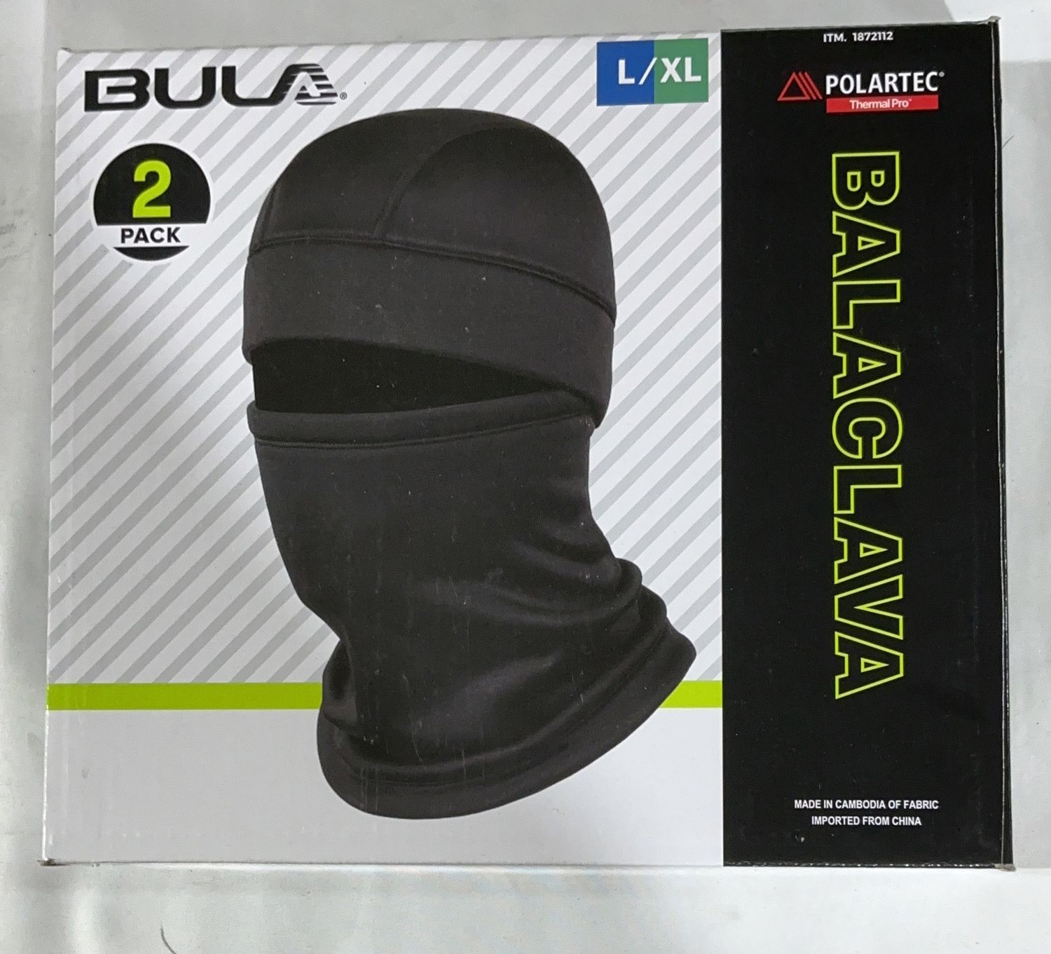 BULA BALACLAVA PLRTEC 2PK – Winter Sports Personal Care Product – Item 1872112