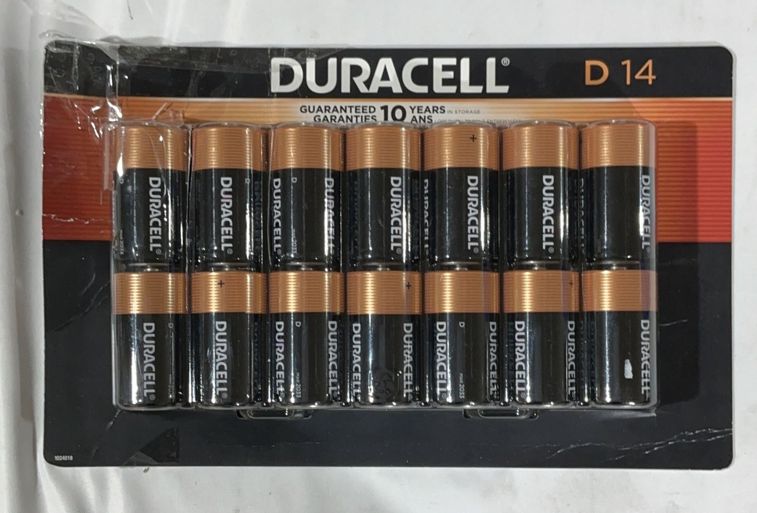 DURACELL D ALKALINE – Batteries Personal Care Product – Item 1095663-OPEN BOX