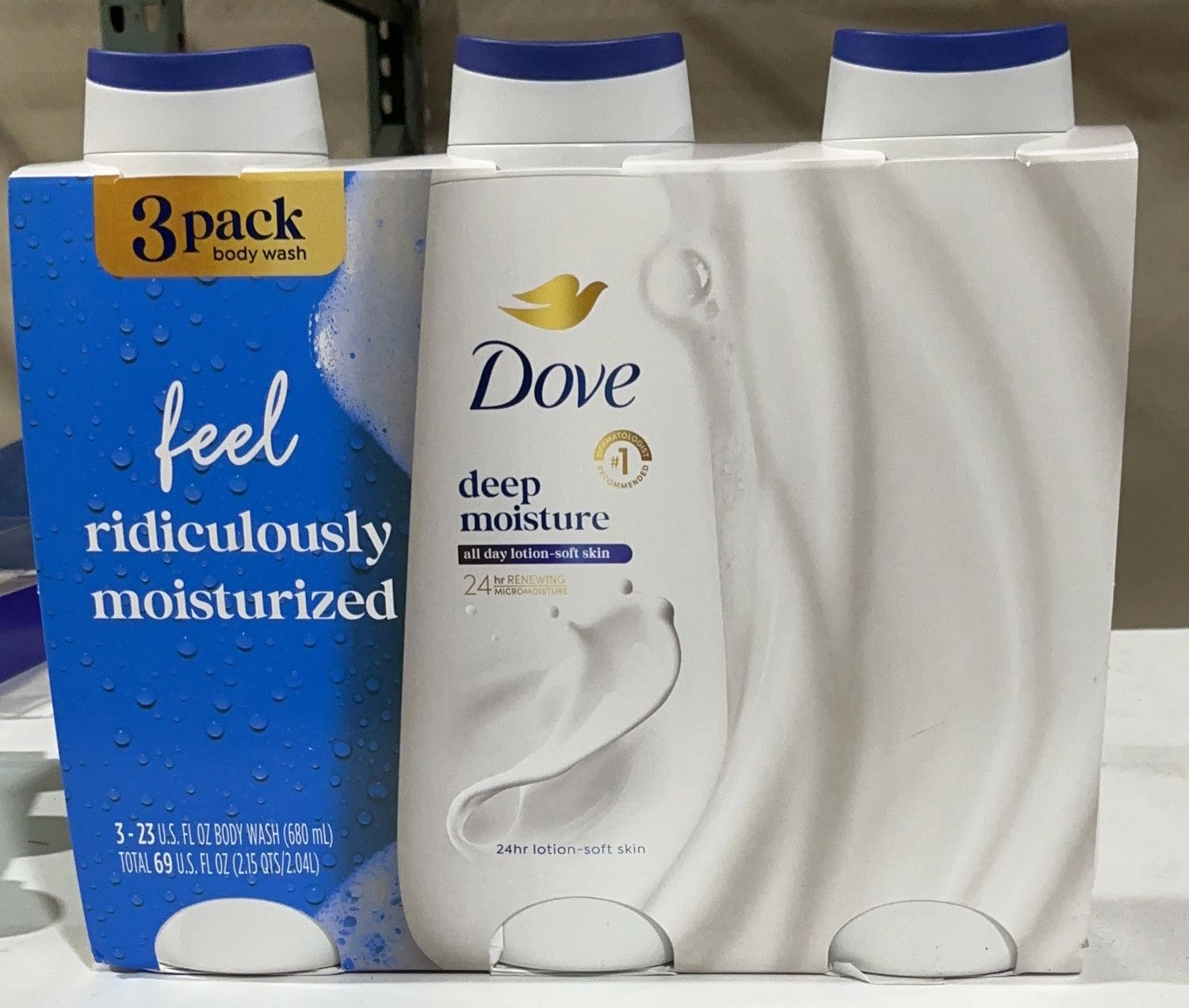 DOVE DEEP MOISTURE BW – Body Wash Personal Care Product – Item 1928295-OPEN BOX