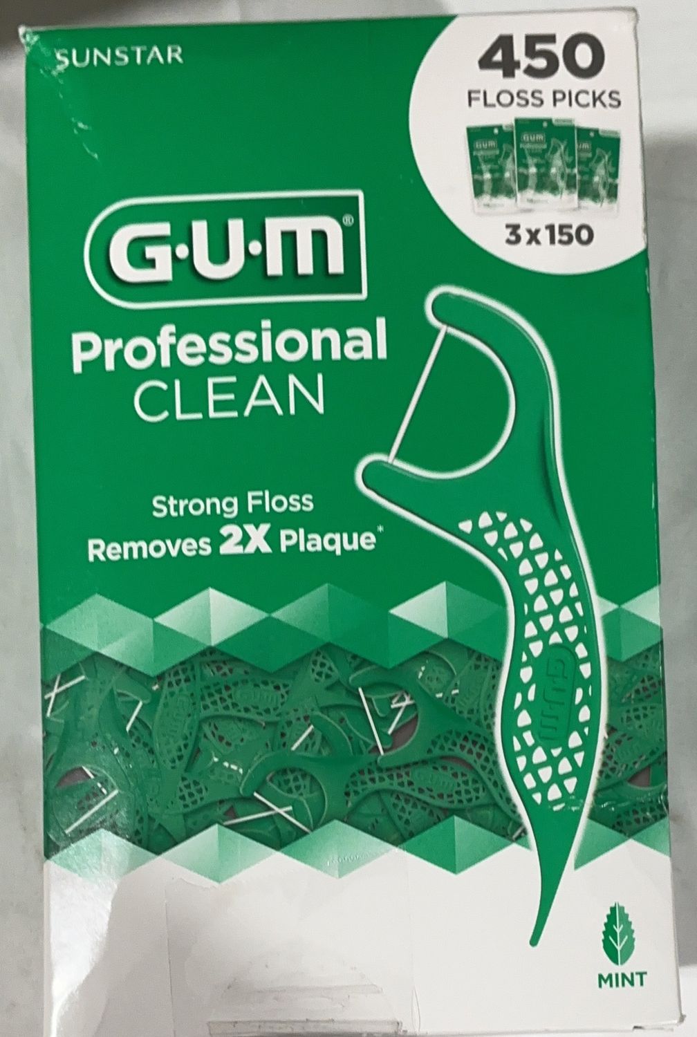GUM FLOSS PICKS 450 CT – Oral Care Personal Care Product – Item 1968803