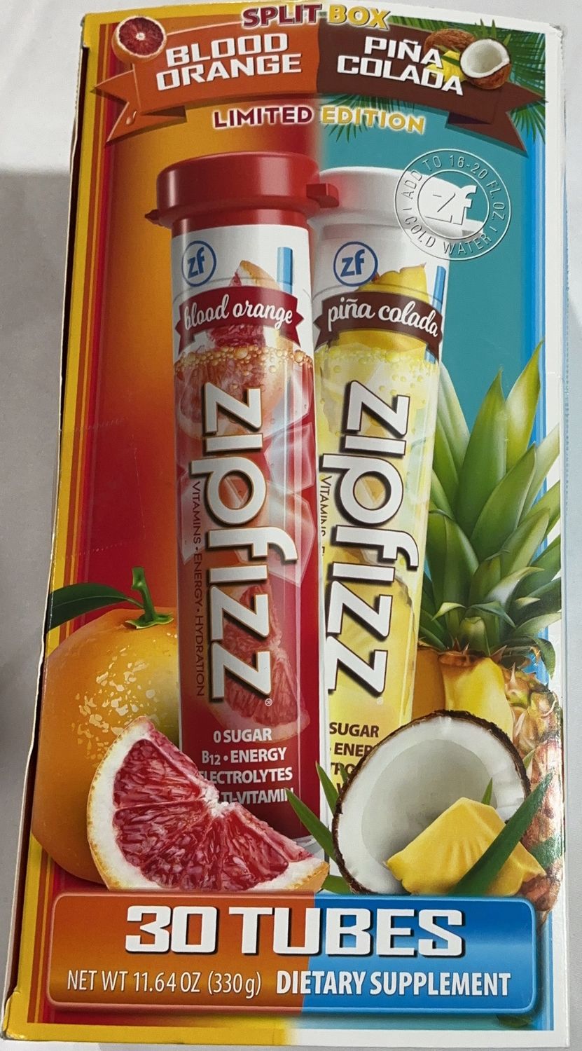 ZIPFIZZ ENERGY DRINK – Vitamin/Supplements Personal Care Product – Item 1374447 OPEN BOX