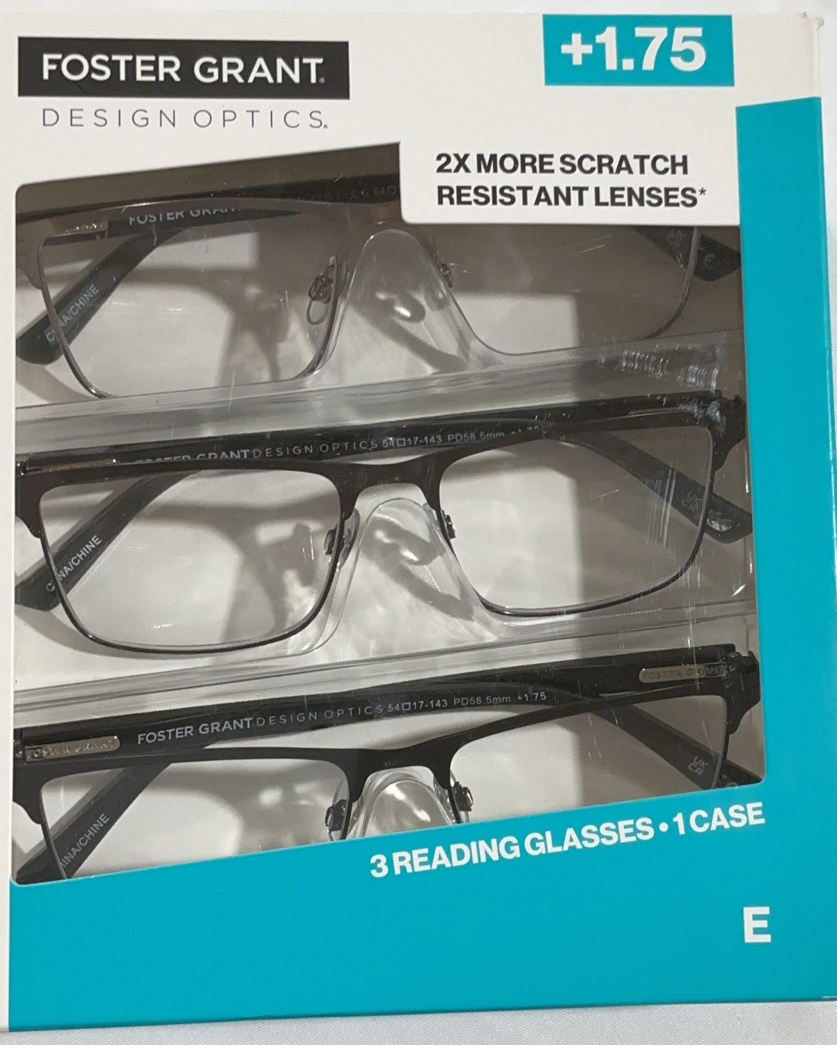 668 METAL SQUARE 3PK – Media Personal Care Product – Item 1908252-OPEN BOX