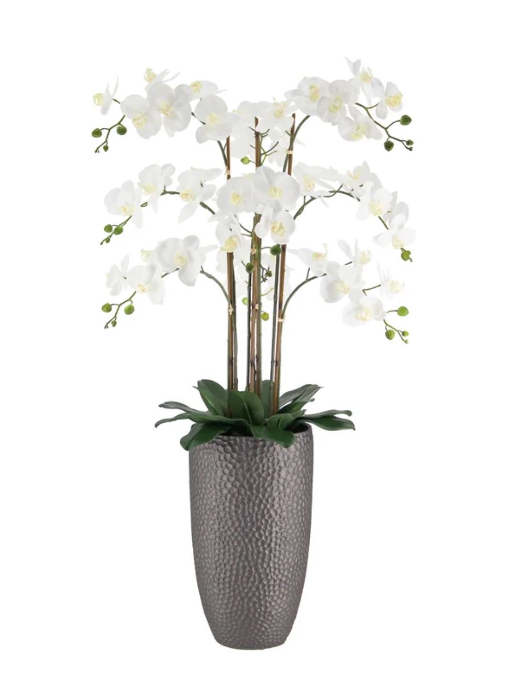 4' ORCHID FLOOR PLANT WHT – Premium Overstock Item – Pallet 6554495