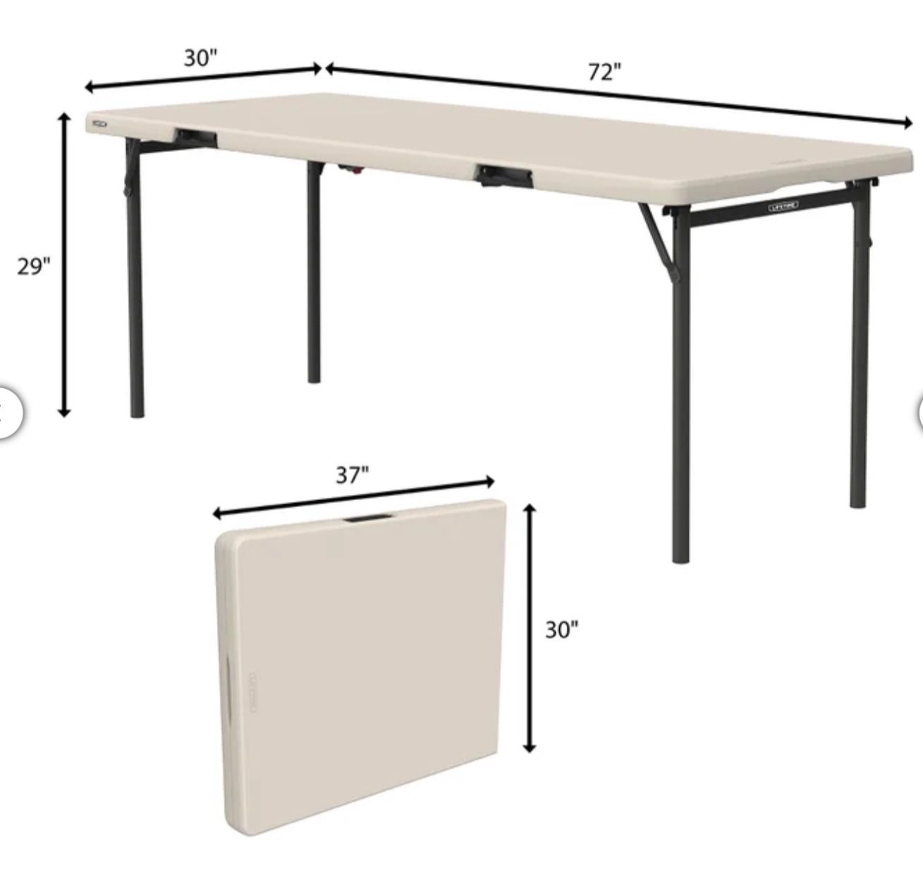 LIFETIME 6' FOLD IN HALF – Premium Overstock Item – Pallet 6554495-OPEN BOX
