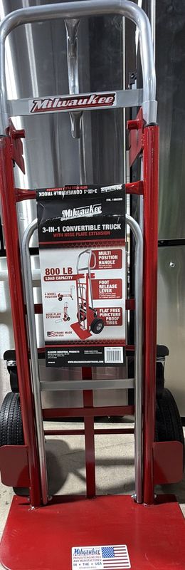 Milwaukee 3-in-1 Foldable Hand Truck, Red Item: 1966355