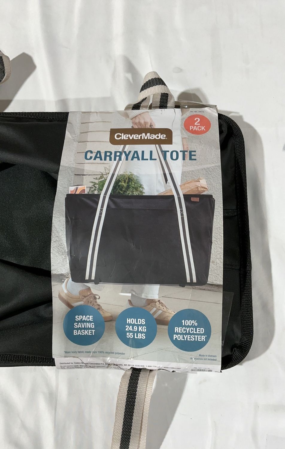 Clevermade Carry All Tote  – Storage Household Product | Item #1796176-OPEN BOX