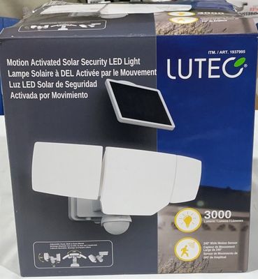 Lutec Motion Activated Solar Security LED Light Item 1937995 | Model 6905702331