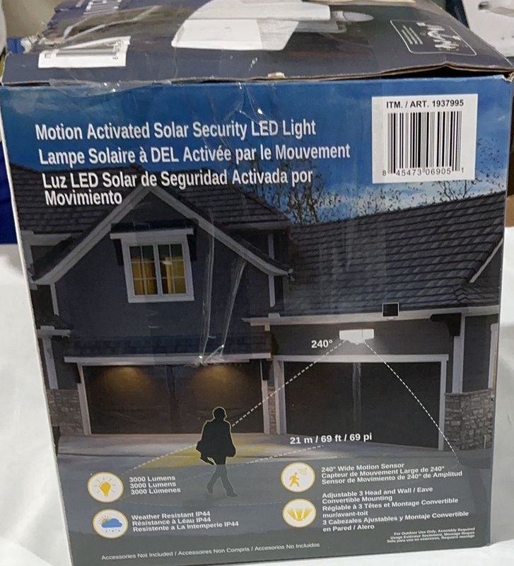 Lutec Motion Activated Solar Security LED Light Item 1937995 | Model 6905702331
