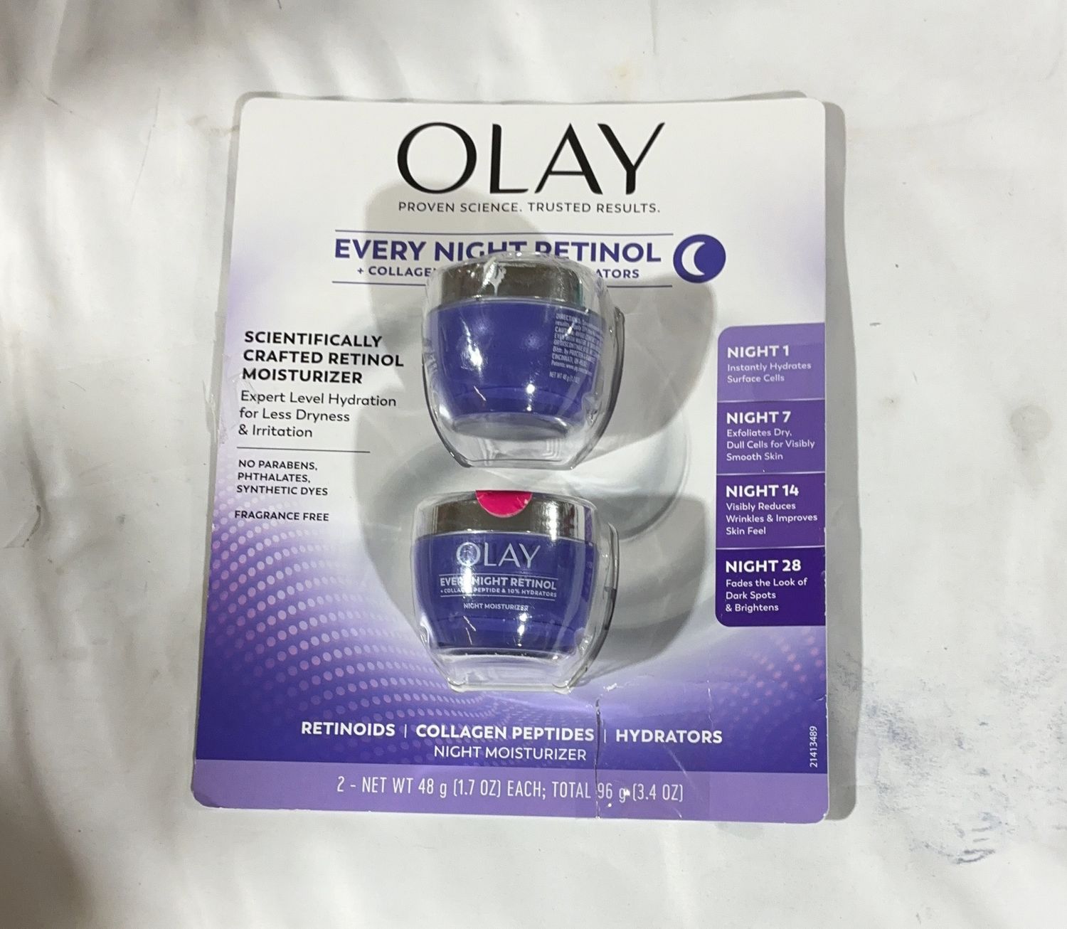 Olay Every Night Retinol  – Personal Care Household Product | Item #1966263-OPEN BOX