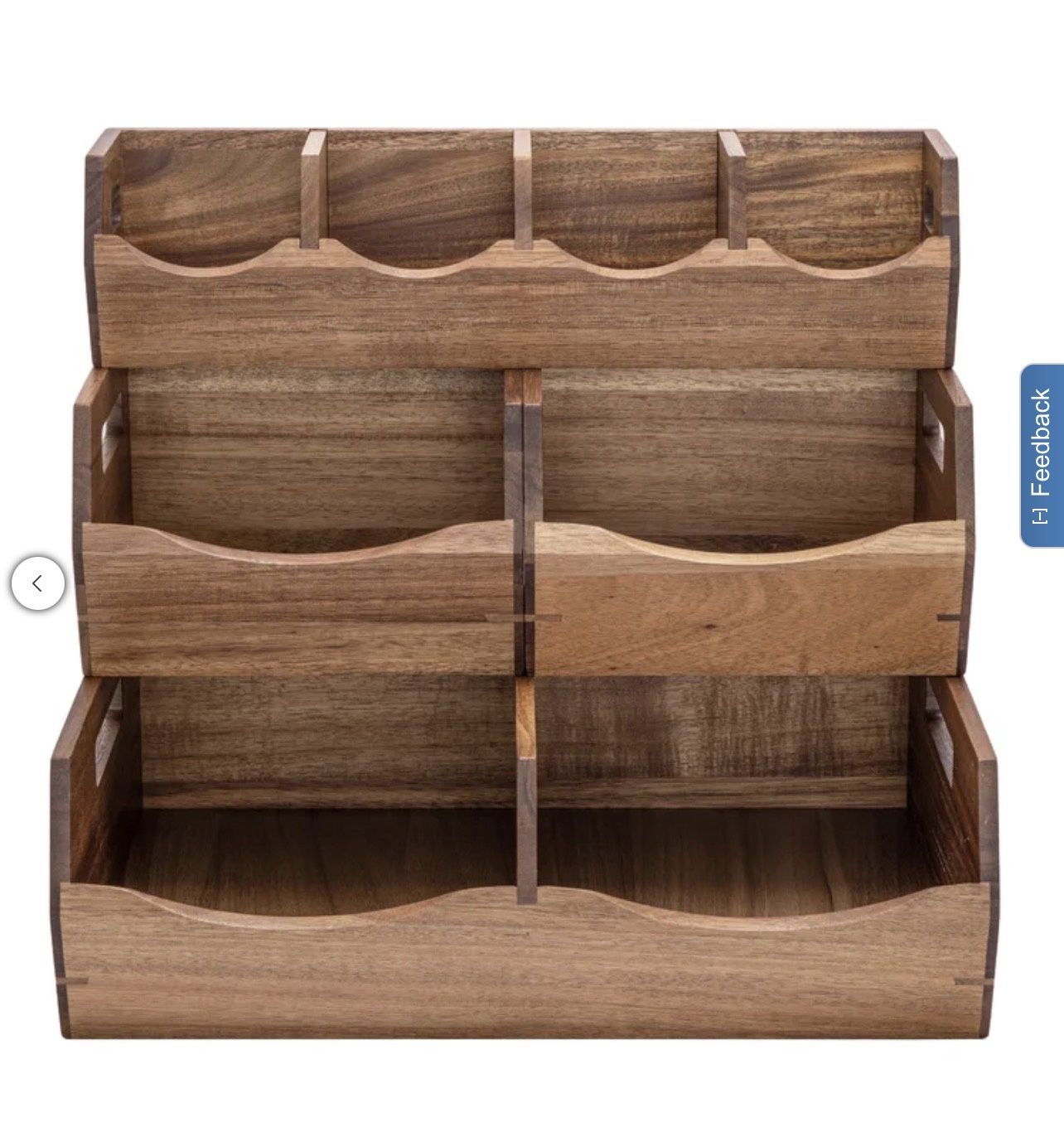 Seville 4Pc Acacia Stack  – Storage Household Product | Item #2028409-LIKE NEW