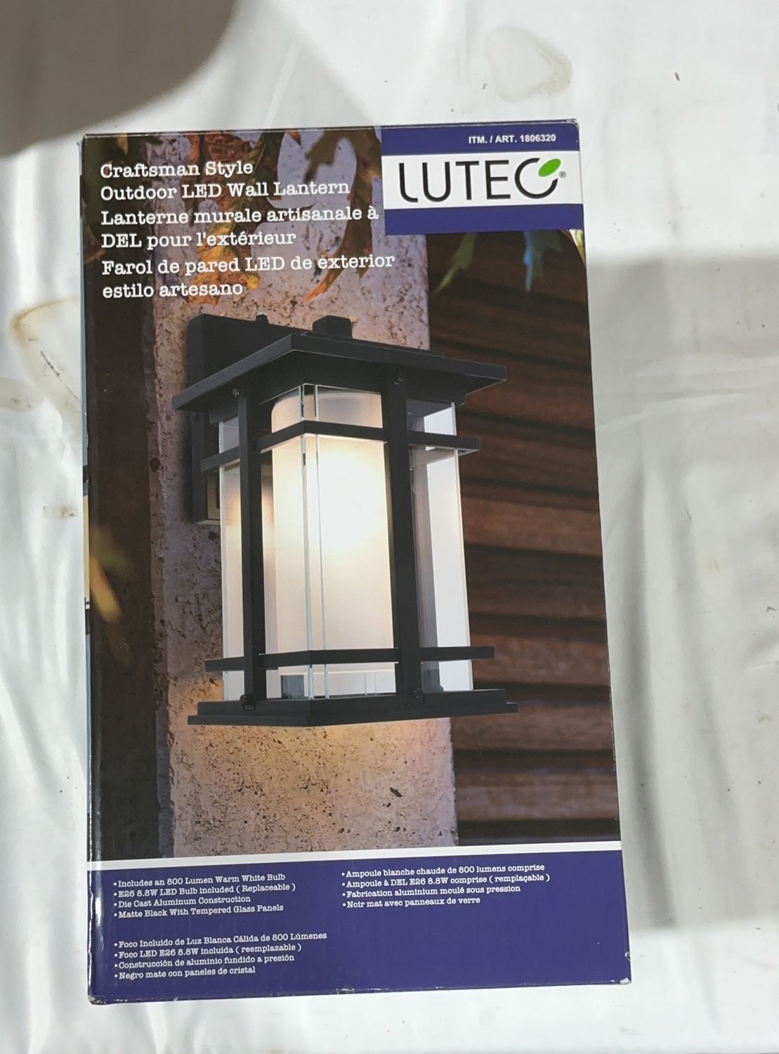 Lutec Craftsman 2.0 Coach  – Lighting Outdoor / Garden Product | Item #1806320-OPEN BOX