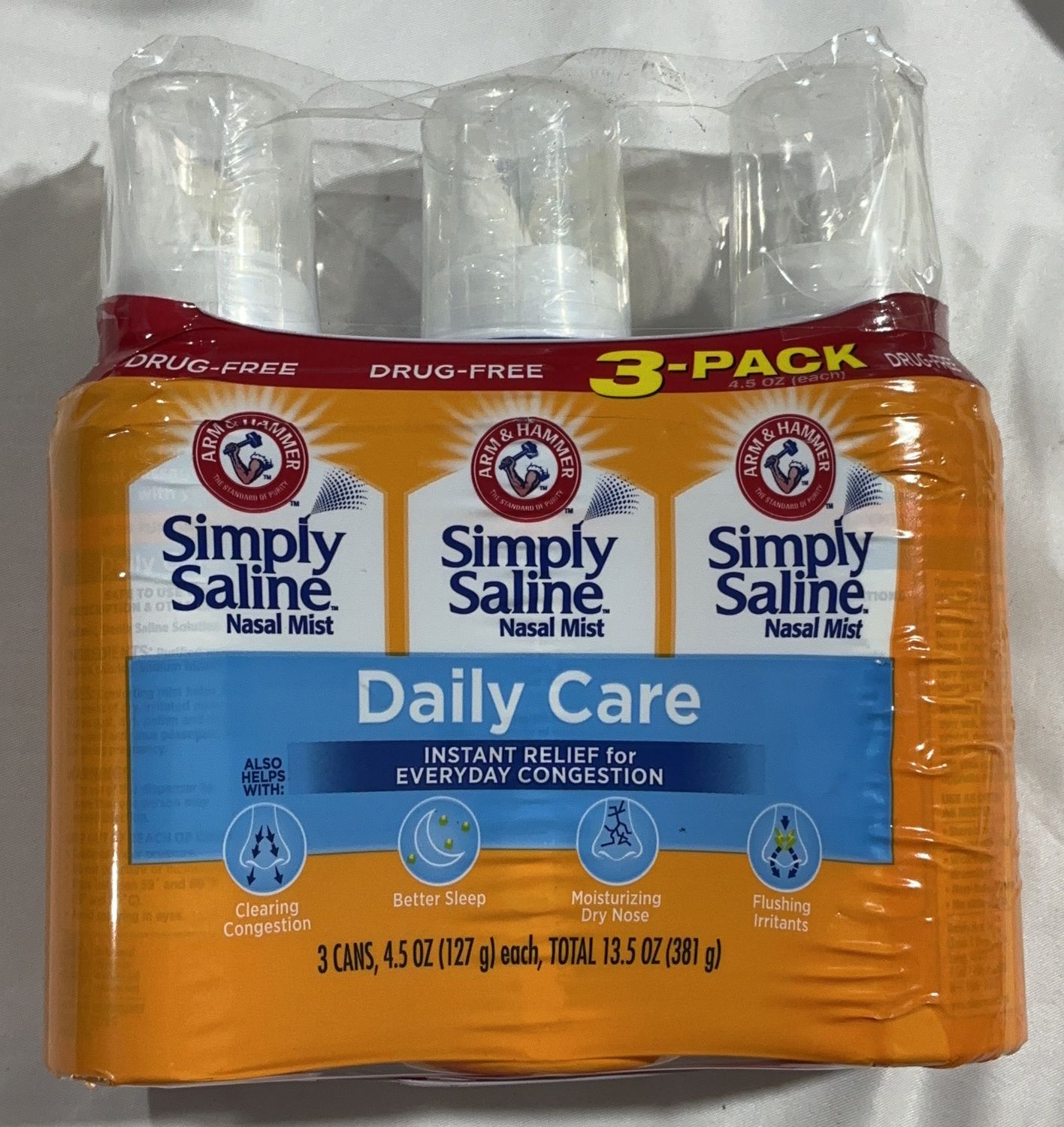 Simply Saline Nasal Mist  – Medication Household Product | Item #901165- OPEN BOX