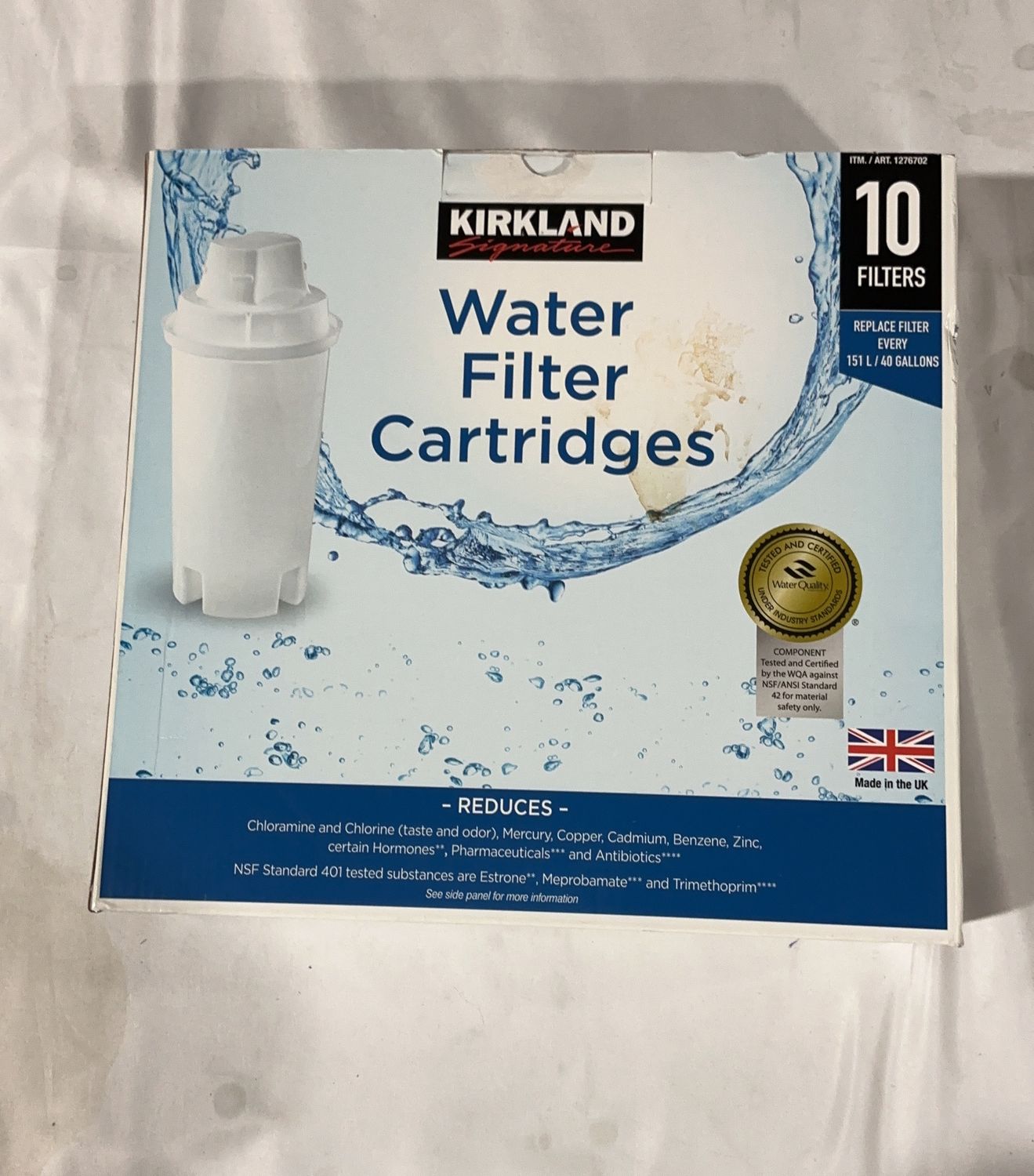 Ks Water Filter Cartridge  – Household Essentials Household Product | Item #1276702