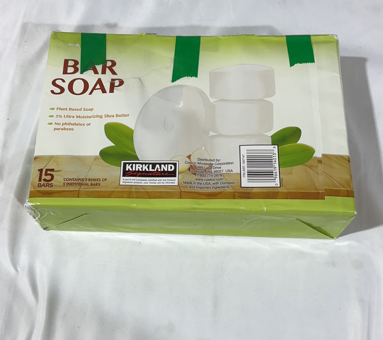 Ks Bar Soap W/Shea 15Ct  – Personal Care Household Product | Item #1397147-OPEN BOX