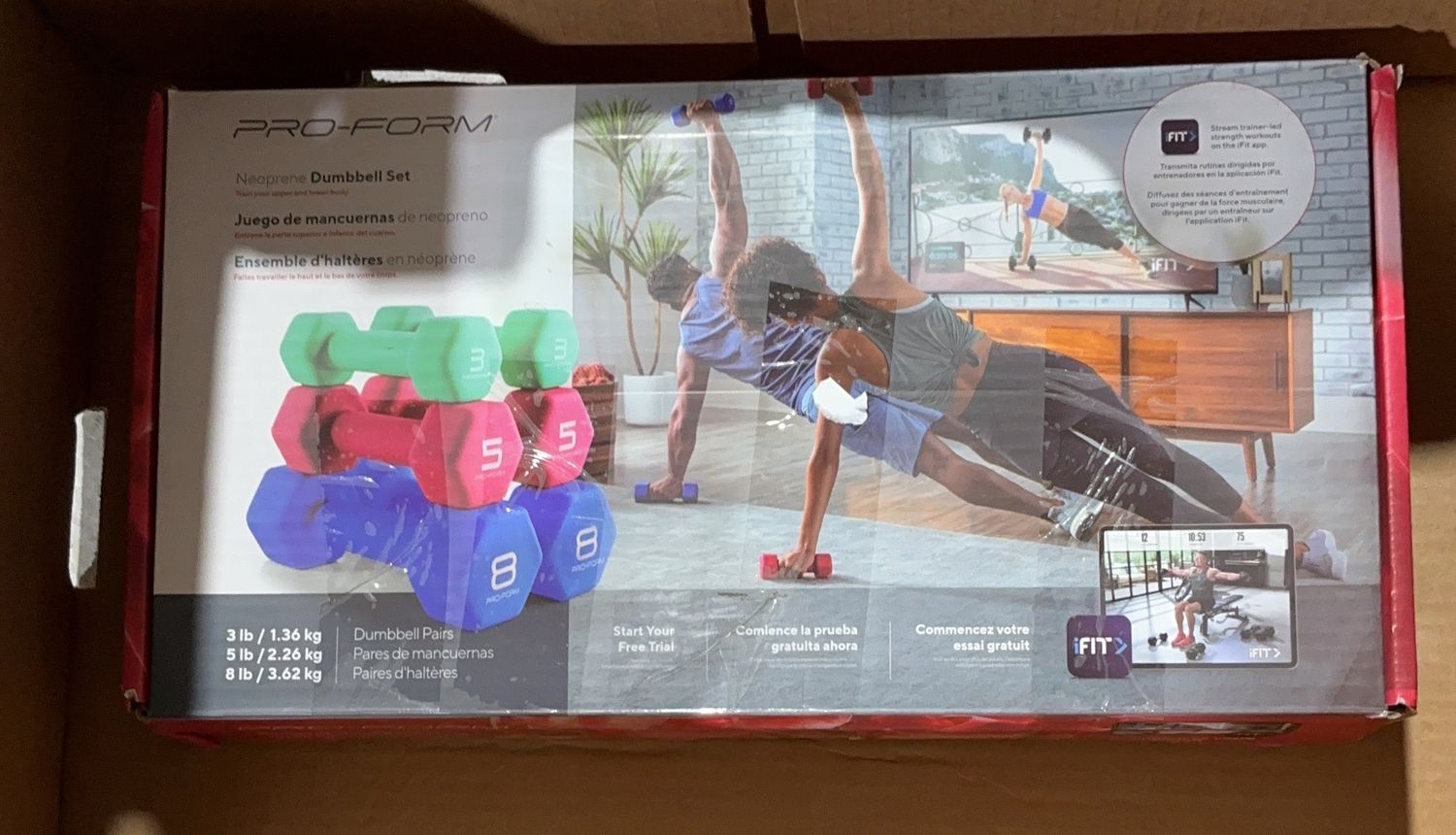 Proform Neoprene Dumbells  – Exercise And Fitness Equipment Household Product | Item #1551180-OPEN BOX