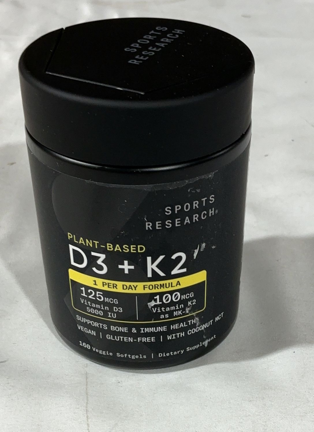 Sr D3 + K2 160 Veggie  – Vitamins And Supplements Household Product | Item #1674847-USED