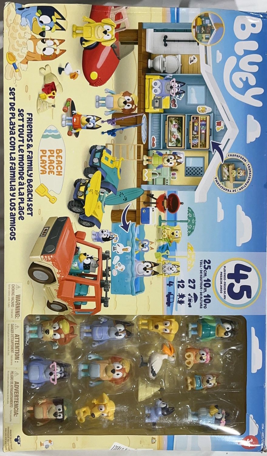 Bluey Mega Beach Bash Set  – Toys Household Product | Item #1784885 OPEN BOX