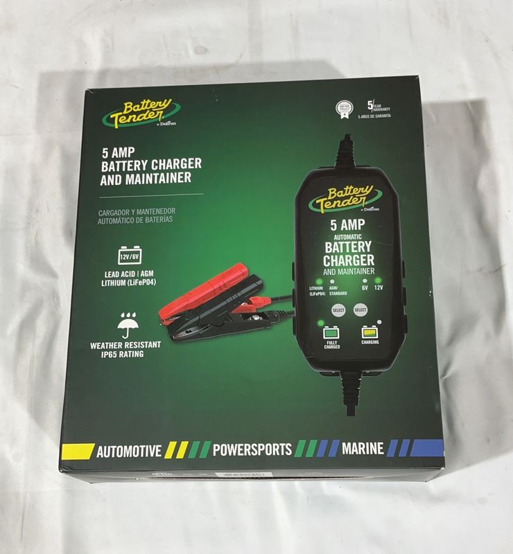 Battery Tender 5Amp  – Mixed Automotive Supplies Household Product | Item #1948826