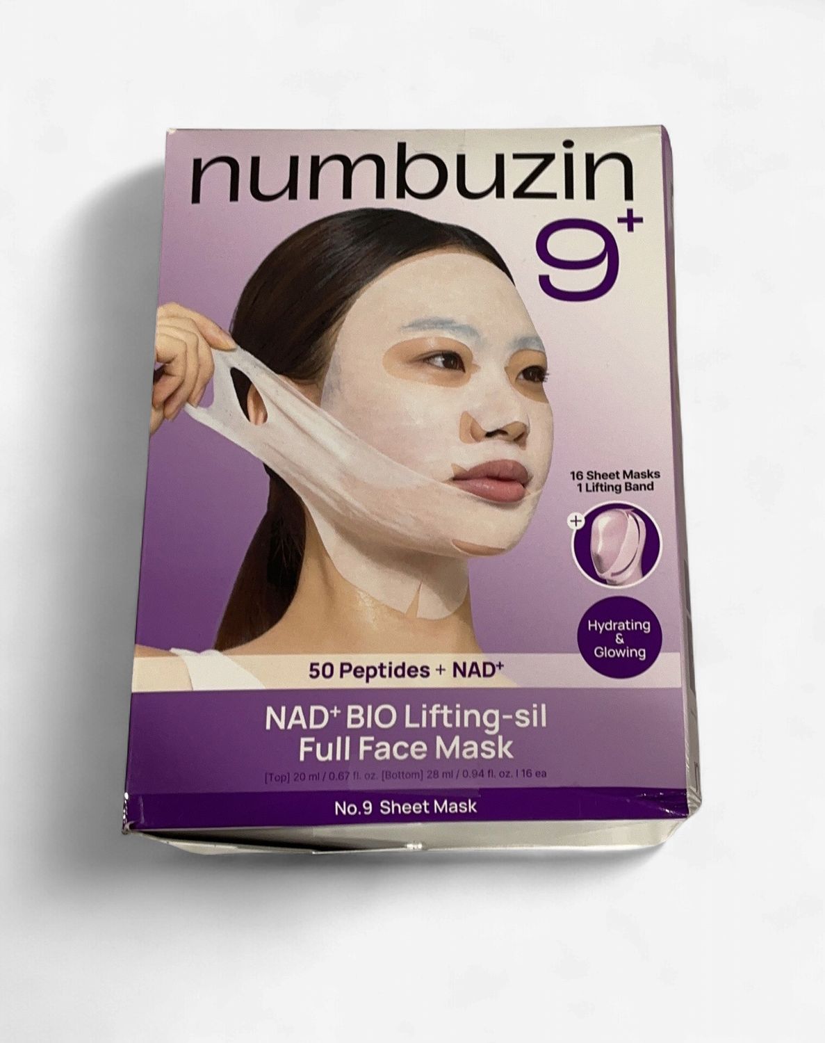 Numbuzin No. 9 Sheet Mask NAD+ Bio Lifting 16-count - Item 1980423