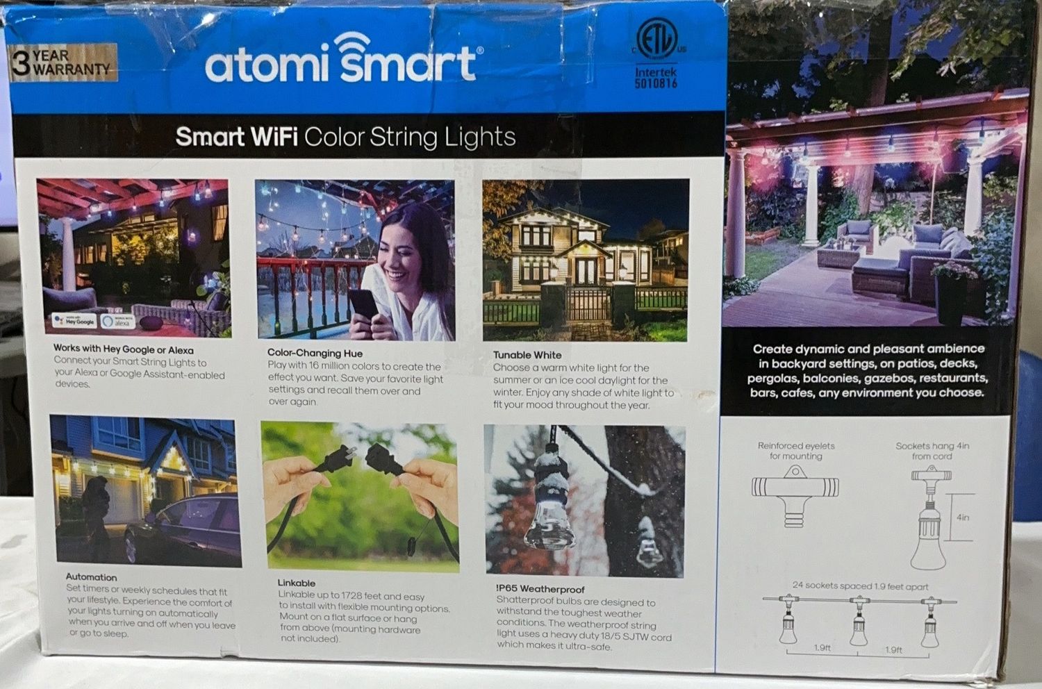 Atomi Smart Led Color P54  – Lighting Household Product | Item #1390890-LIKE NEW