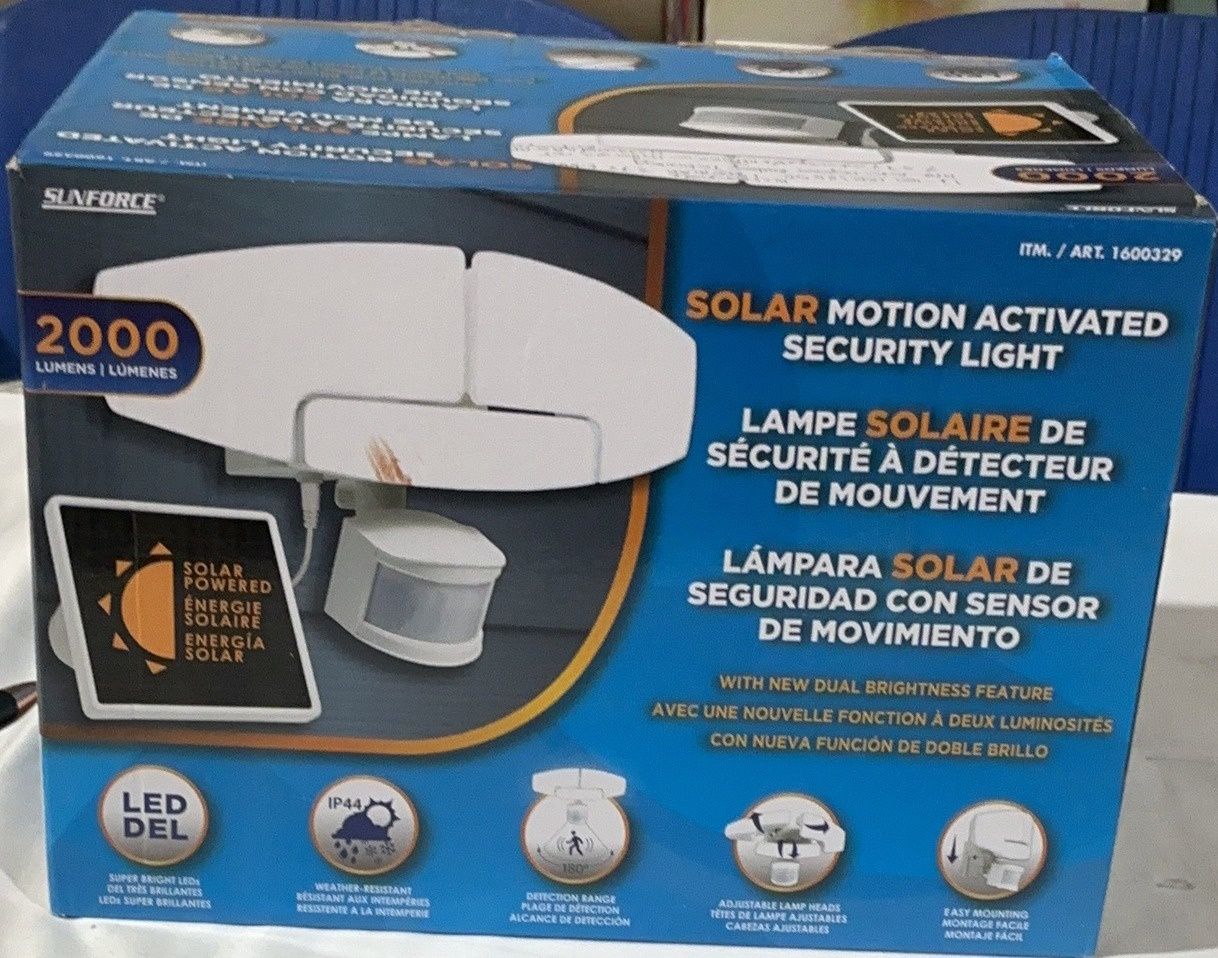 Sunforce Solar Security  – Lighting Household Product | Item #1600329-USED