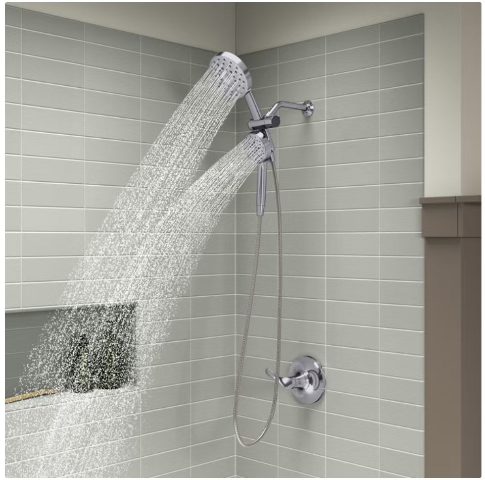 Kohler Prone 3-in-1 Multifunction Shower Head with PowerSweep BRUSHED NICKEL Item 1718630